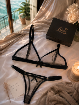 Conjunto Catar Tule Luxo - P (40), Preto