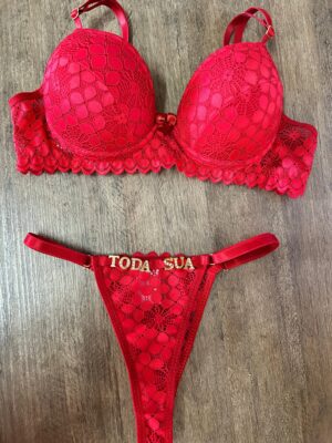 Conjunto Helena Personalizado Vermelho