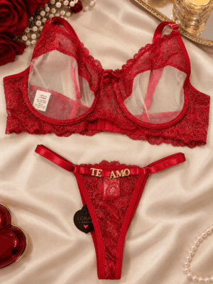 Lingerie Odalisca Luxo Personalizada Vermelho