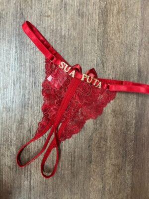 Calcinha Delírio Renda Abertura Personalizada