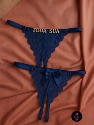 Calcinha Delírio Renda Abertura Personalizada