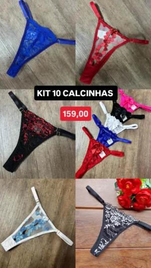 KIT 10 CALCINHAS DESEJO
